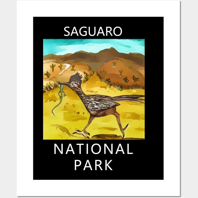 Saguaro National Park Road Runner Wall Art by WelshDesigns